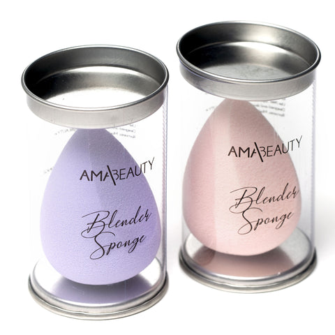 Set 2 bureti AMA|Beauty Blender Sponge Pink+Purple